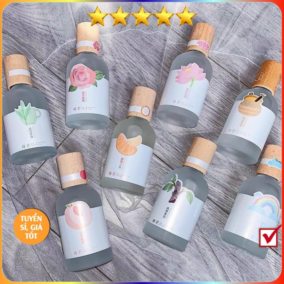 Nước Hoa Shimang Trà Thơ Vỏ Mờ Nắp Gỗ Sang Trọng 50ML KING DC mỹ phẩm nội địa trung-bodymist