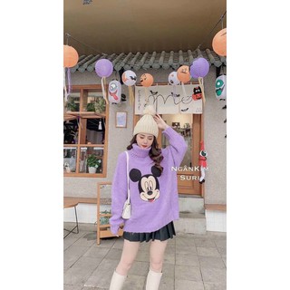 Áo len mickey cổ lọ hot hit