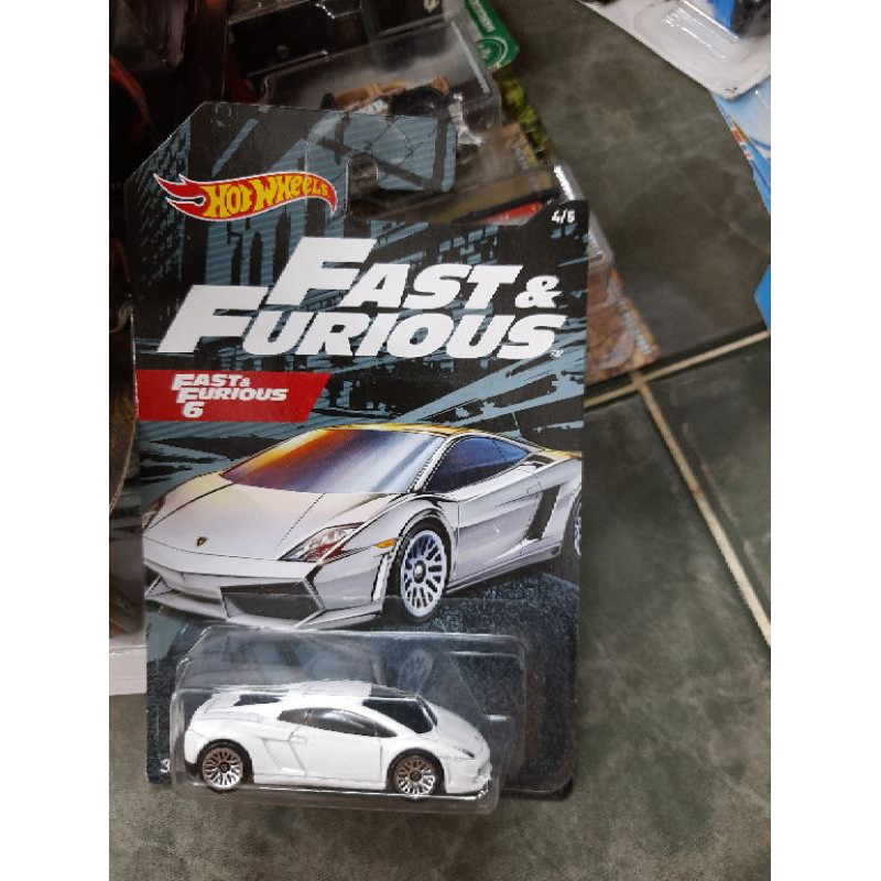 [Rẻ I shopee ] xe Hot Wheels Lamborghini Gallardo màu trắng series Fast and Furious