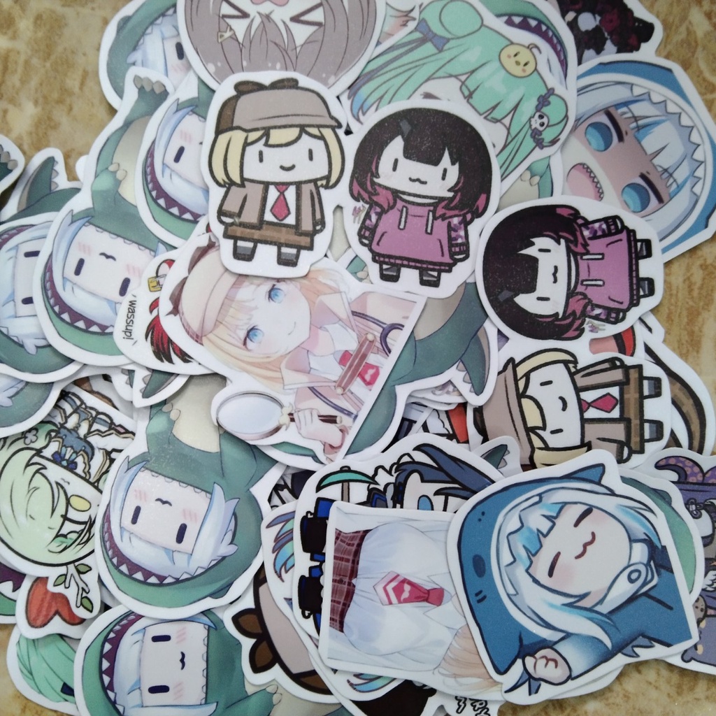 Sticker hay hình dán in hình theo yêu cầu  GIÁ 25k/1 set