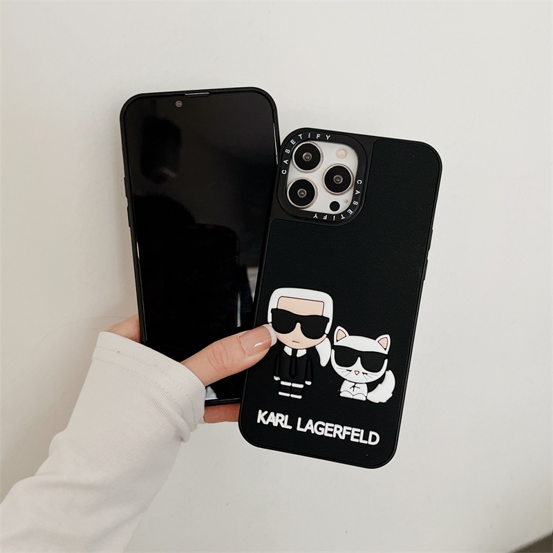 Ốp Điện Thoại Silicon Ba Chiều Hình Búp Bê Karl Lagerfeld Sang Trọng Cho iphone 13 Pro Max 13 13pro 11 Pro Max 11 X Xs Max 12Pro 12 Pro Max
