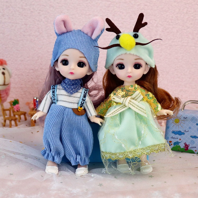 Set 2 Búp Bê Barbie 17cm Dễ Thương Xinh Xắn