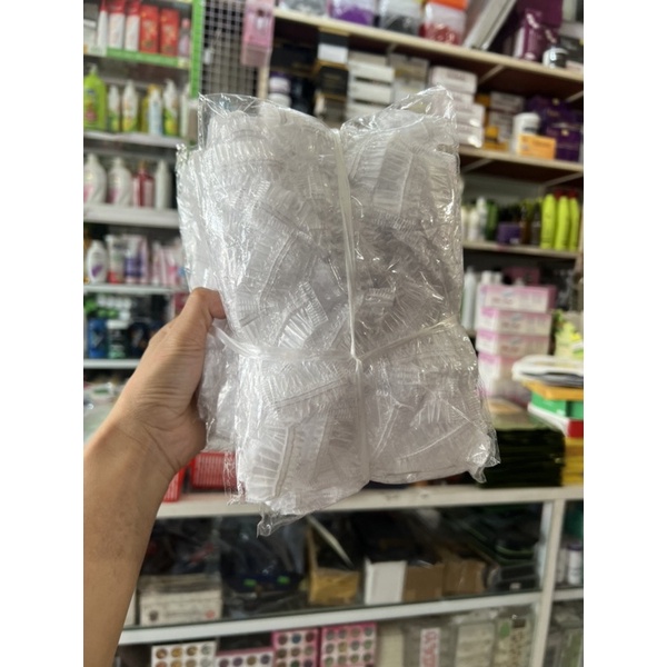 Bao chụp lỗ tai khi uấn  duỗi nhuộm tóc  rất tiện giá  siêu rẻ 1 bịch là 100cái  (shop có bán com bo 5 bịch ạ