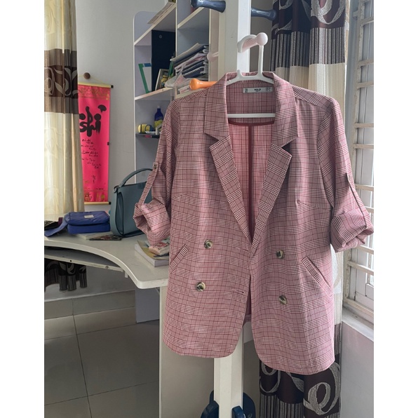 Áo Blazer kẻ Mng