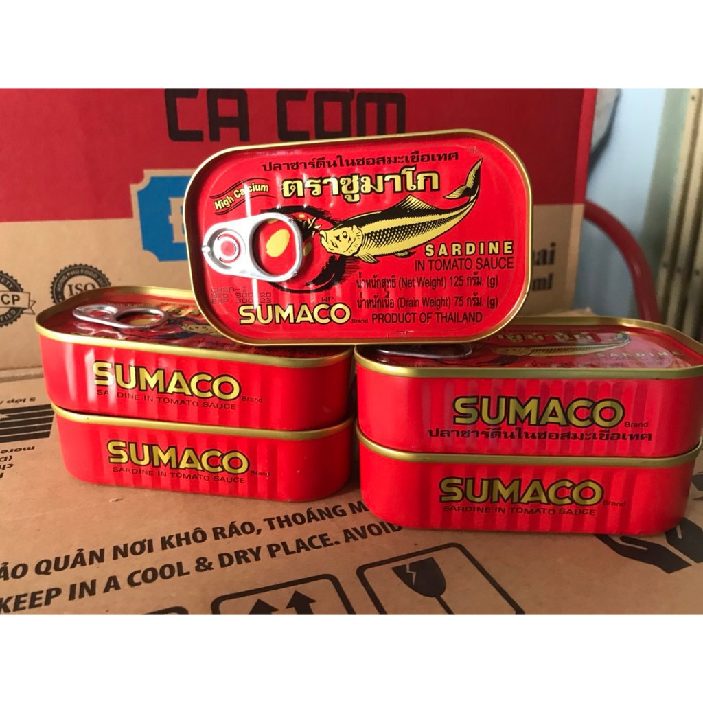 Cá Mòi Sốt Cà Sumaco Thái Lan Hộp 125gr