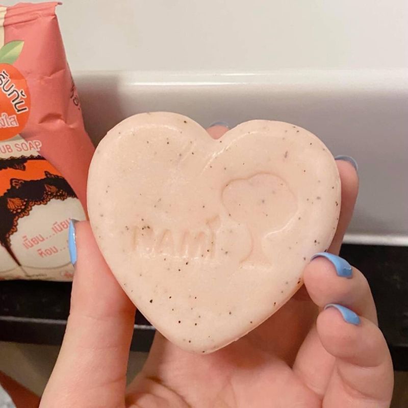 Tẩy tế bào chết xà phòng Nami aura butt gluta-collagen scrub Xà Phòng Thâm Mông,Thâm Nách,Xóa thâm , xóa seo.