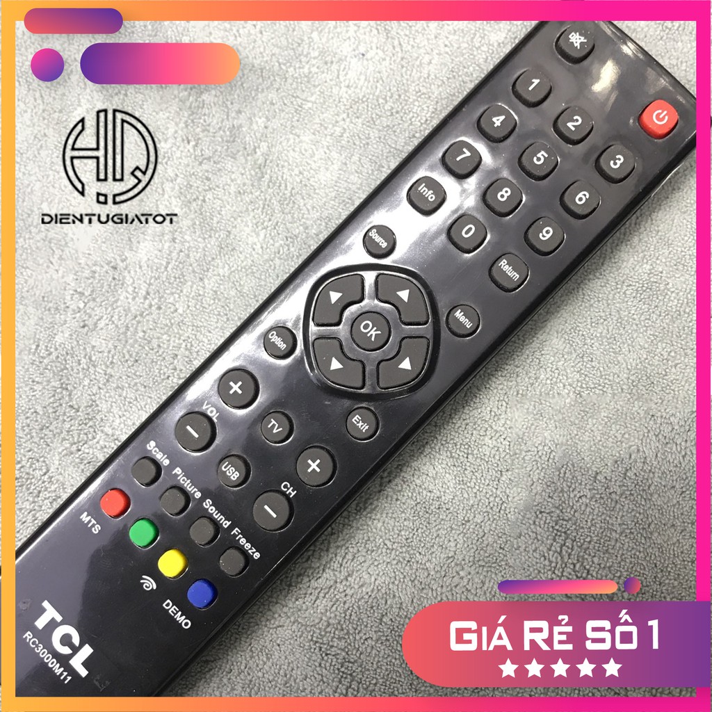 [Mã ELORDER5 giảm 10k đơn 20k] [GIÁ GỐC] - BH 3 THÁNG - Remote điều khiển tivi TCL RC3000M11