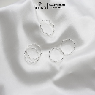 (HẾT HÀNG) Nhẫn bạc HELINO sóng trơn basic xinh xắn N06