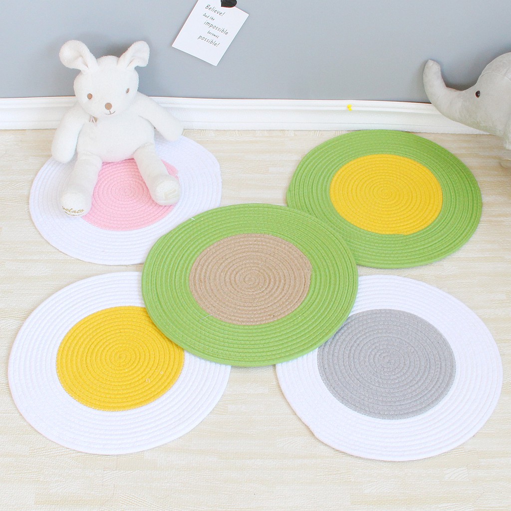 Tấm lót decor, tấm lót ấm trà, đế lót nồi, đĩa 40cm 2 màu - Hatimoon -  miếng lót HTL024
