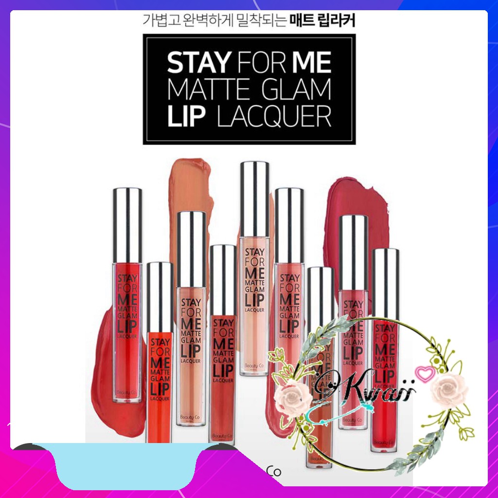 Son stay for me matte glam lip lacquer