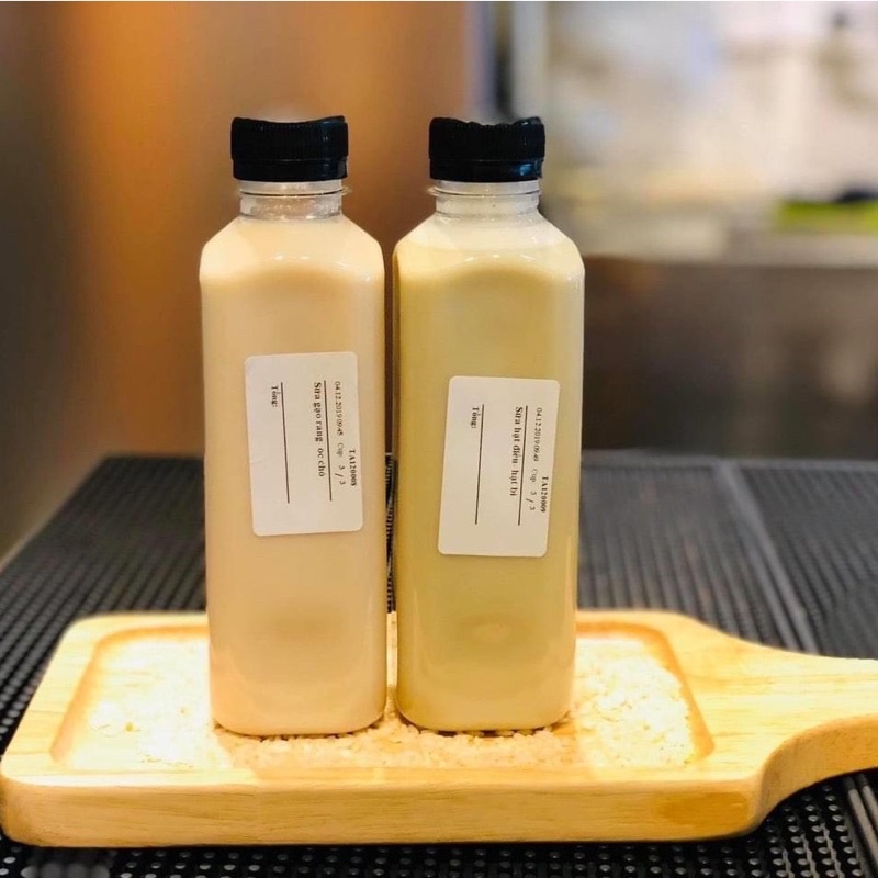 Chai nhựa vuông nắp đen 330ml - Nhựa Đồng Nai - chai nhựa đựng trà sữa dày dặn