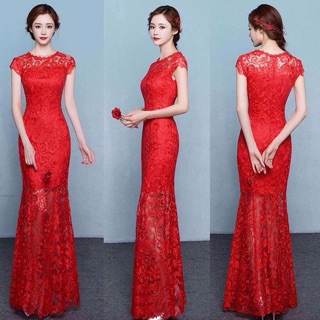 D222-ĐẦM REN DÀI DỰ TIÊC 