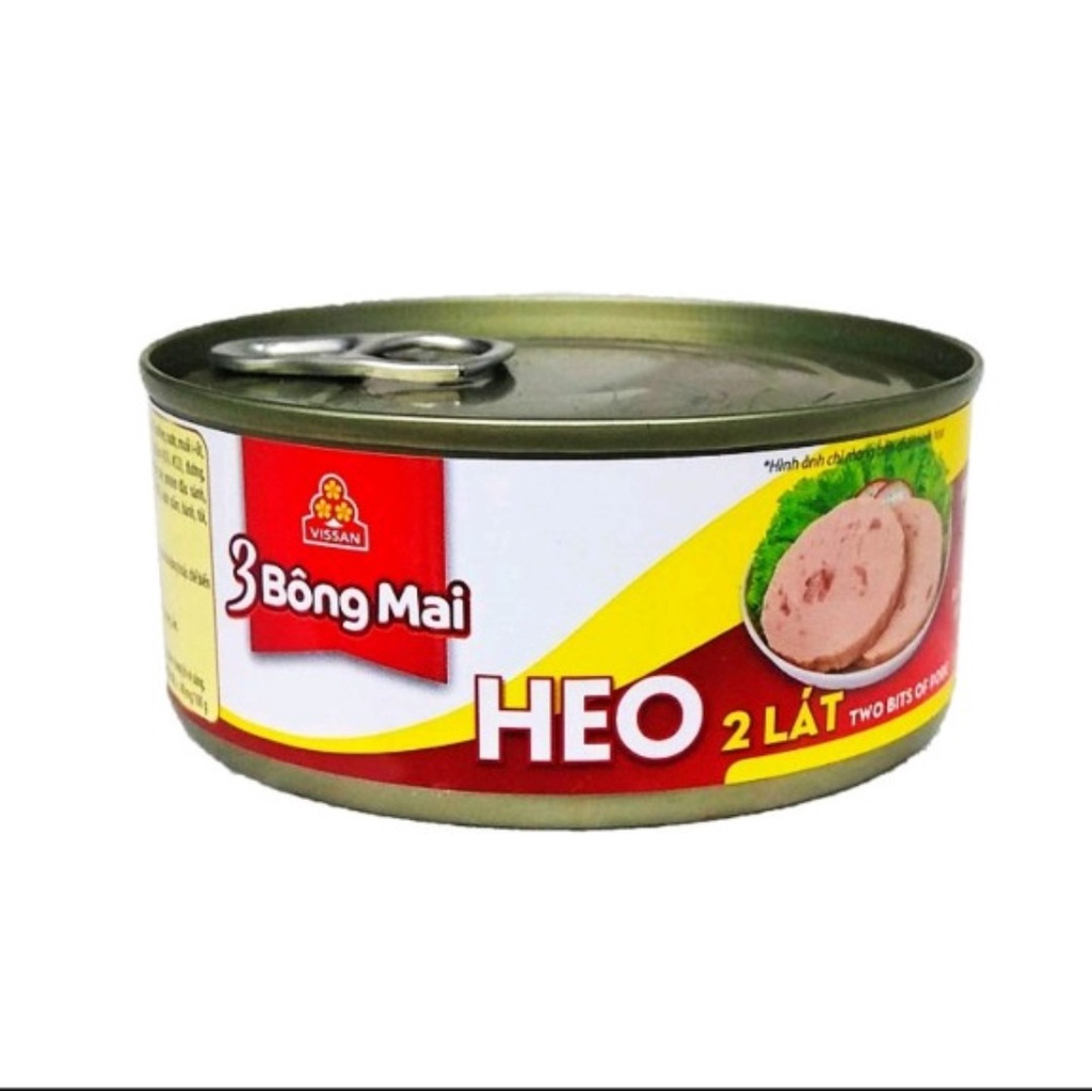 Heo 2 lát Vissan 3 Bông Mai hộp 150g