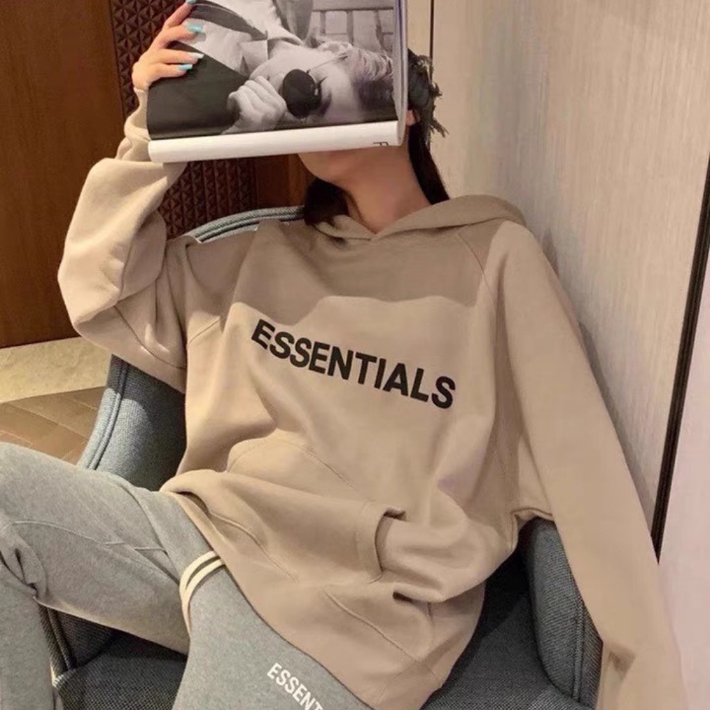 Áo hoodie Essentials Nam nữ có mũ, chất nỉ bông dày dặn form rộng dây kéo thời trang thu đông 2021 hình ảnh thật giá tốt | BigBuy360 - bigbuy360.vn