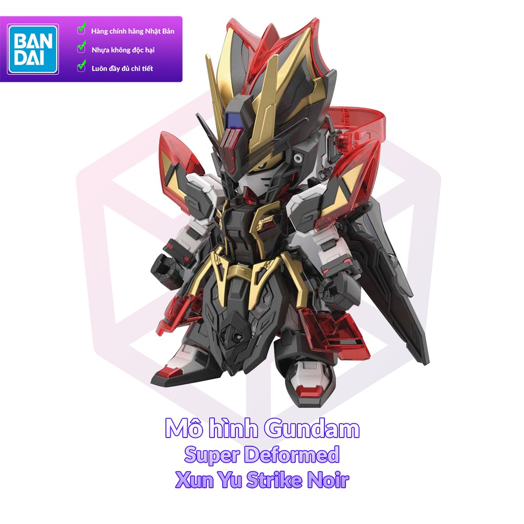 Mô Hình Gundam Bandai SD Sangoku Soketsuden 025 Xun Yu Strike Noir [GDB] [BSD]