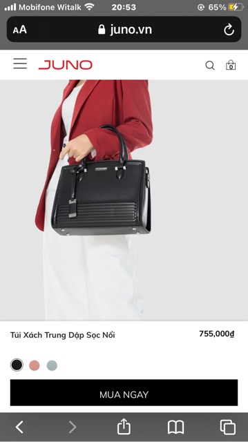 Túi Juno để vừa giấy. A4