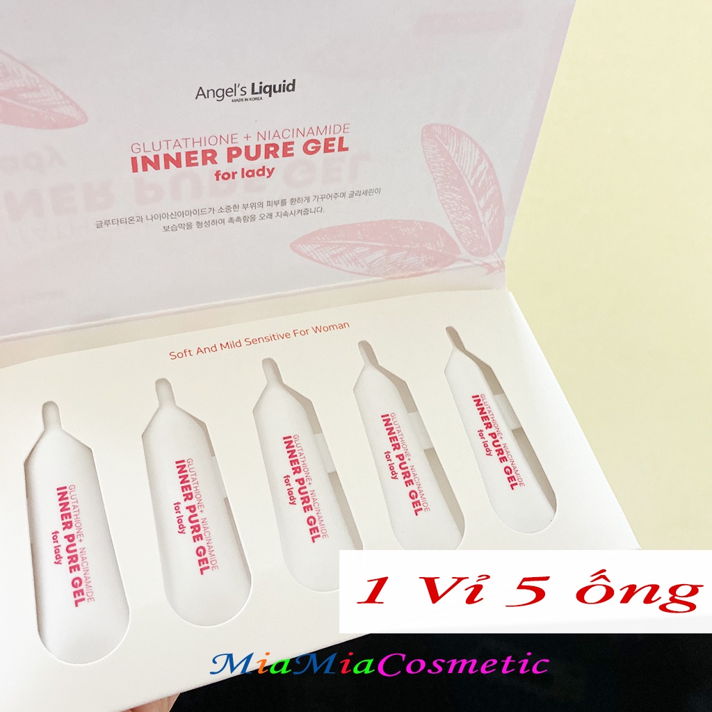 Gel Vệ Sinh Vùng Kín Phụ Nữ Làm Hồng Se Khít Vùng Kín ANGEL'S LIQUID GLUTATHIONE PLUS NIACINAMIDE INNER PURE GEL