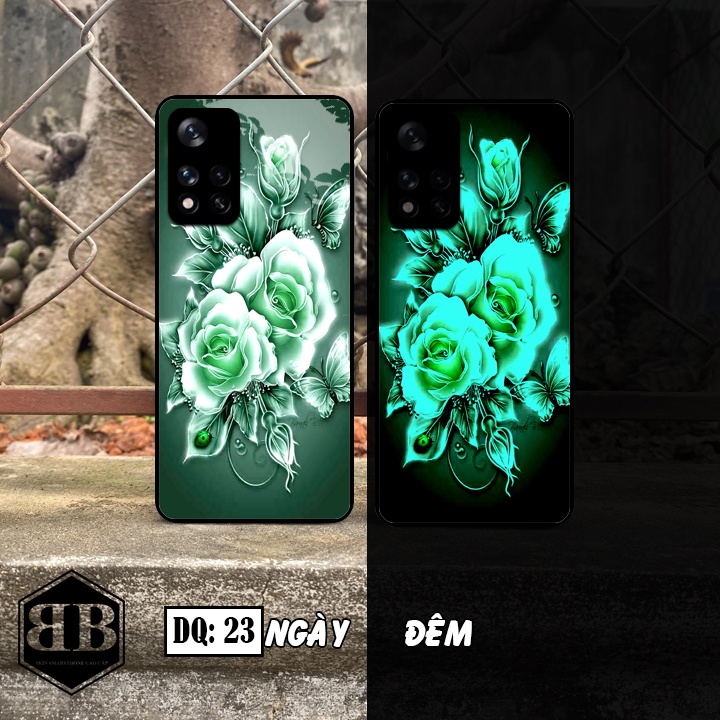 Ốp lưng kính Dạ Quang Xiaomi Redmi Note 11 5G / POCO M4 PRO phát sáng trong đêm giá ưu đãi