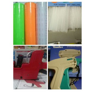 Combo máy bắn giá tiền,súng bắn mác ,10 cuộn giấy giá,1 hộp đạn mác Chính Hãng