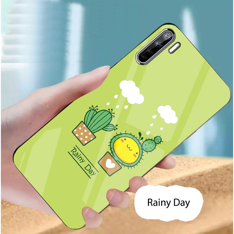 Ốp OPPO A91, Reno 3 mặt kính gương bóng