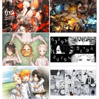 Set 6 Tấm Poster Áp Phích Anime Miền Đất Hứa - The Promised Neverland - Yakusoku no Neverland - PosterBy AnimeX