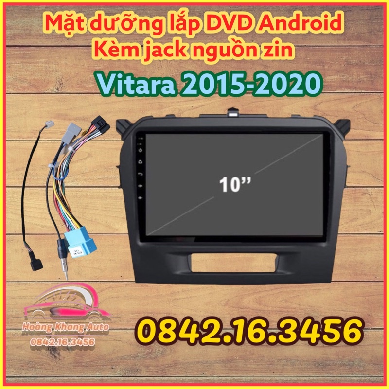 Mặt dưỡng SUZUKI VITARA 2015 - 2020, 9 inch CÓ JACK NGUỒN ZIN