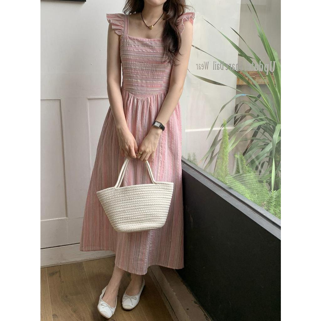 Đầm Sát Nách Kẻ Sọc Mùa Hè Phong Cách Mới 64226