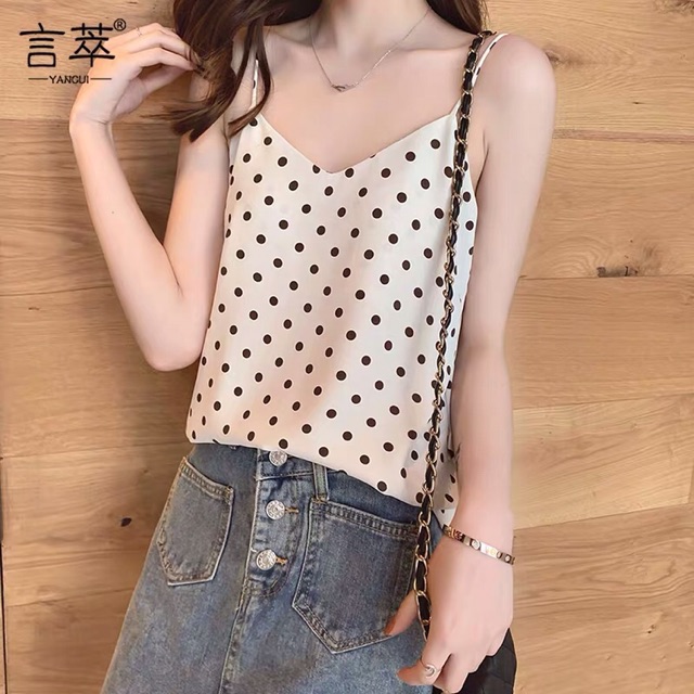 Áo hai dây voan chiffon