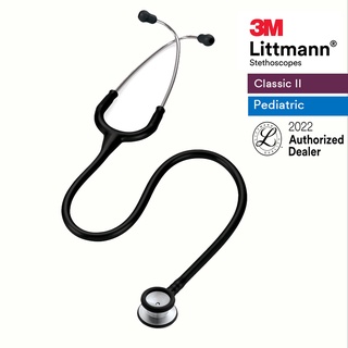 Ống nghe 3M Littmann Classic II Khám Nhi, mặt nghe tiêu chuẩn, dây nghe màu đen, 2113