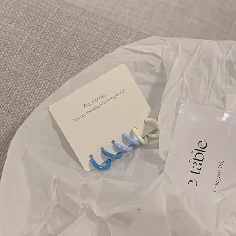 [HOT] SET BÔNG TAI 3 ĐÔI XANH TRẮNG PHONG CÁCH XUÂN HÈ THỜI TRANG CÁ TÍNH NỔI BẬT DOUIN HÀN QUỐC 222BT077