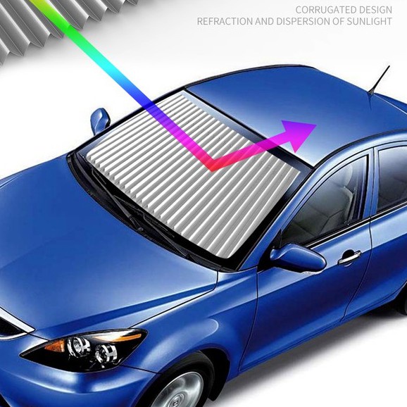 Rèm che nắng kính lái ô tô thiết kế dạng xếp, che nắng ô tô hiệu quả, lắp đặt nhanh gọn, đơn giản
