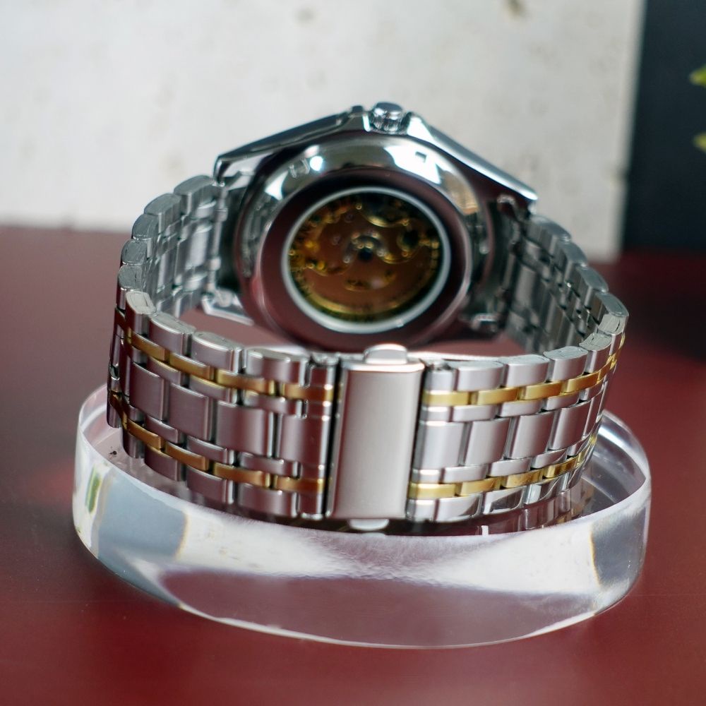 Đồng Hồ Nam Cơ Automatic FNGEEN Đồng Hồ Cơ Nam Cơ Lộ Tim Cơ Size 40mm Chống Nước Bảo Hành 24 Tháng - Mã 6801