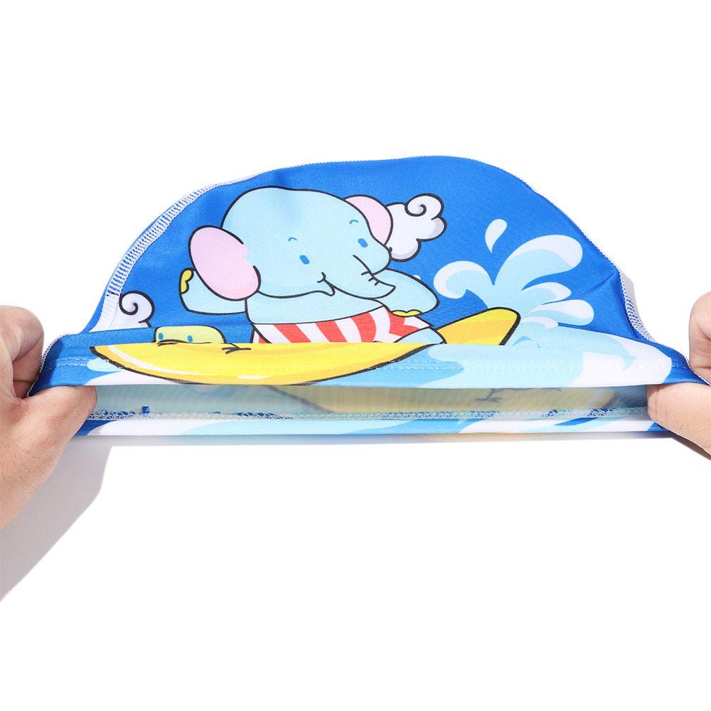 Mũ Bơi Bảo Vệ Tai Họa Tiết Hoạt Hình Xinh Xắn Dành Cho Bé 3-12 Tuổi