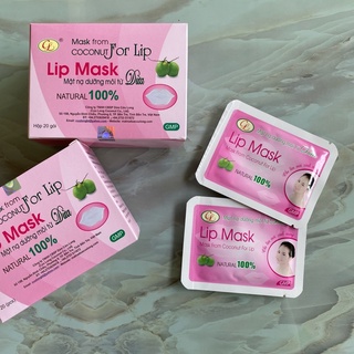 Mặt nạ dừa Cửu Long dành cho môi hộp 20 gói