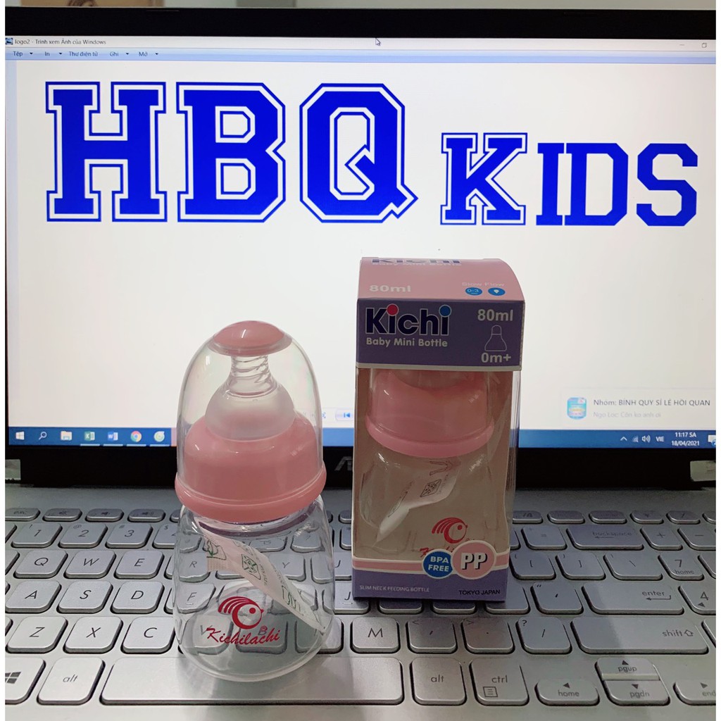 Bình Sữa Cổ Rộng PPSU 80ml Cao Cấp  [KICHILACHI Chính Hãng - Công Nghệ Nhật Bản] - Gia Huy Kids