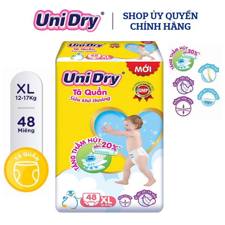 Bỉm quần Unidry (M60, L54,XL48)....