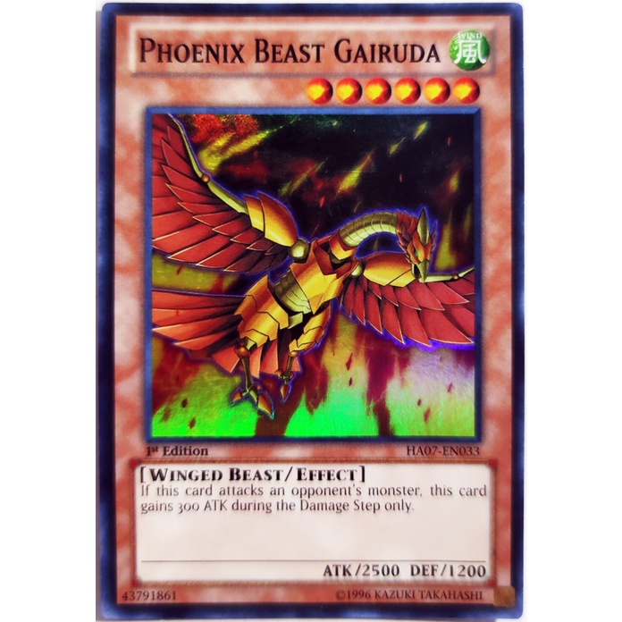 [Thẻ Yugioh] Phoenix Beast Gairuda |EN| Super Rare
