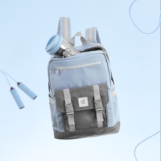 [Hot Trend] Balo Phối Khoá Thời Trang Vải Canvas Cao Cấp 6 Màu BINGO BACKPACK  - Chống Nước Có Ngăn Laptop Tote Talk