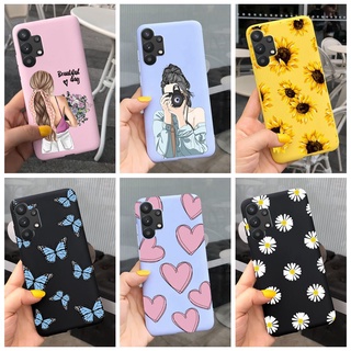 Ốp Điện Thoại Silicone Mềm Màu Kẹo In Hình Hoa Hướng Dương Cho Samsung Galaxy A32 4G A325F Samsung A32 SM-A325F