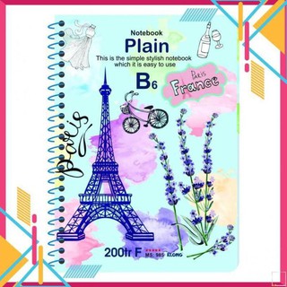 Sổ lò xo đơn KLONG B6 Plain ruột trơn 70/76; MS: 985,