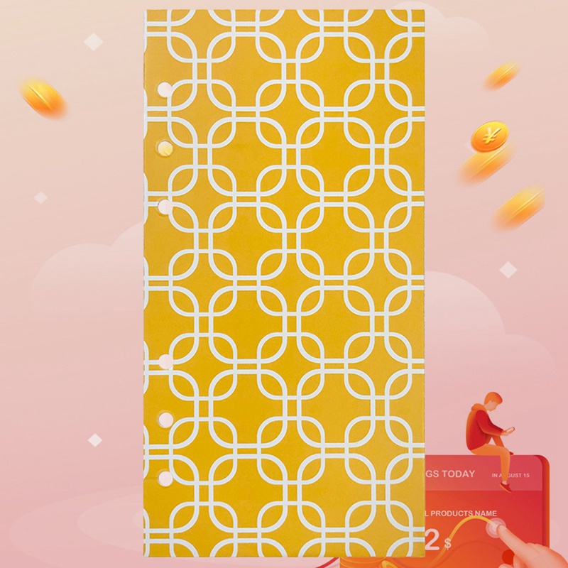 Sổ chi tiêu cá nhân kiêm ví đựng tiền mặt có 12 ngăn màu xanh dương hỗ trợ tiết kiệm tiền và chi phí