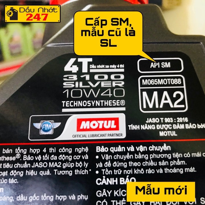 Dầu nhớt Motul Silver 3100 4T 10w40 800ml