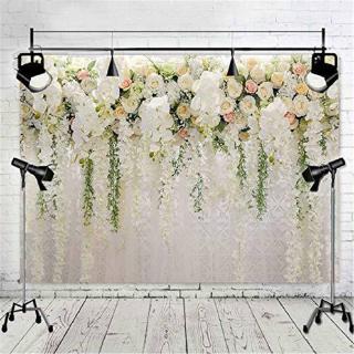 Tấm vải in hình hoa 3D tinh tế thanh lịch kích thước 150x210cm dùng làm phông nền chụp ảnh cưới