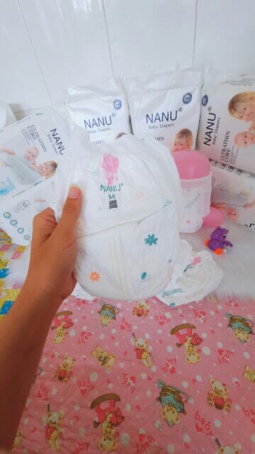 (Dùng thử) Tã quần Nanu baby Nhật Bản size M12/L12/XL12/XXL12/XXXL12