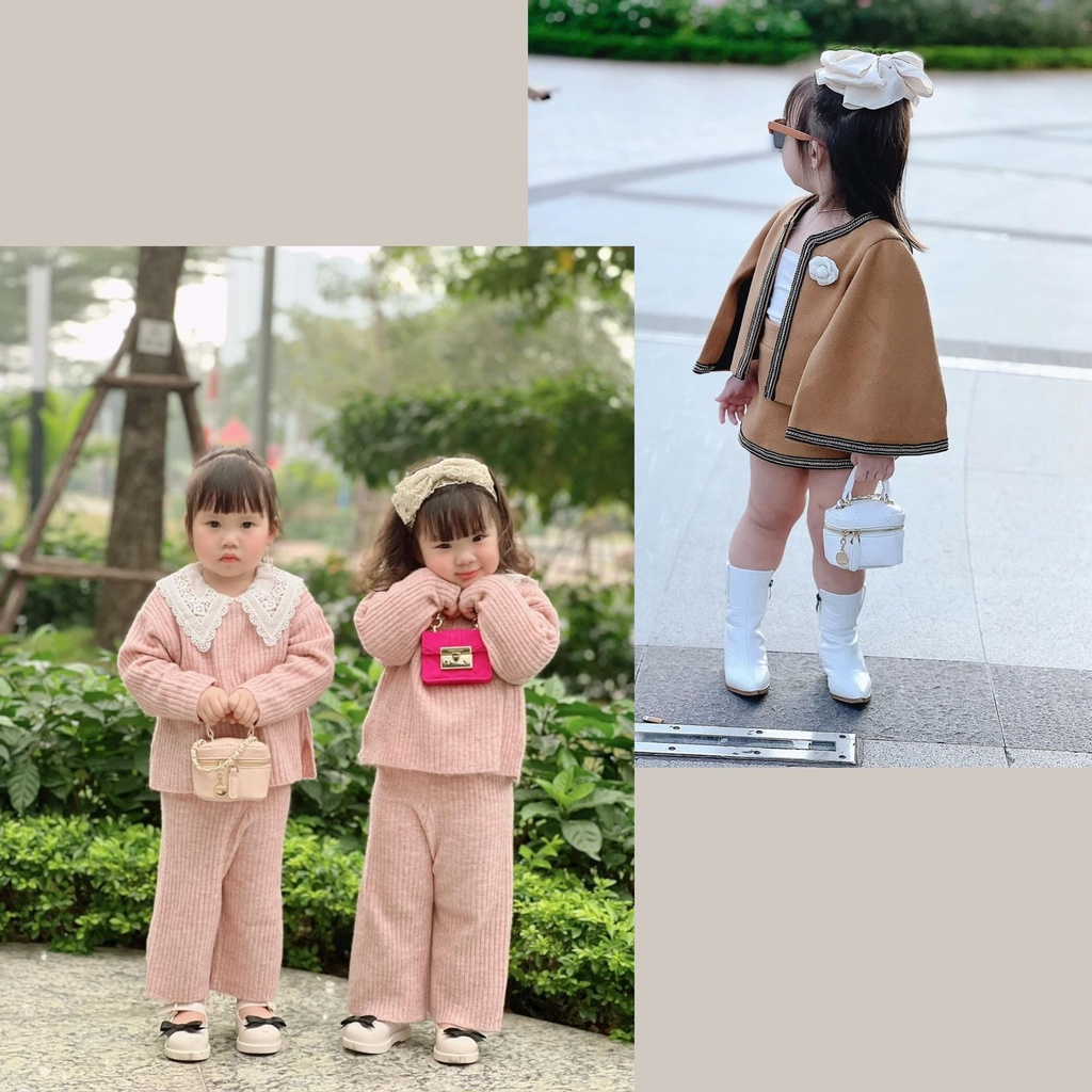 Túi hộp cặp lồng mini da trần trám cao cấp thời trang Mimo Baby TC03