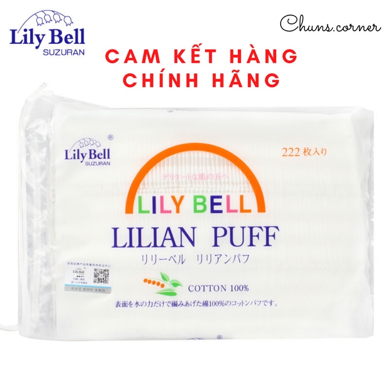 [HÀNG SẴN] BÔNG TẨY TRANG LILY BELL