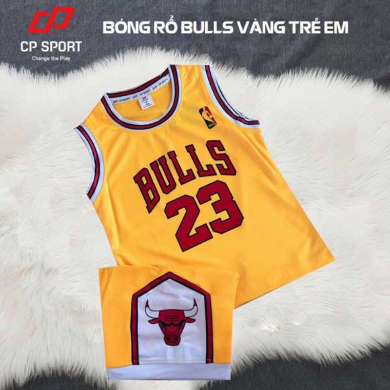 quần áo bóng rổ trẻ em cp bulls đủ size từ 1-13