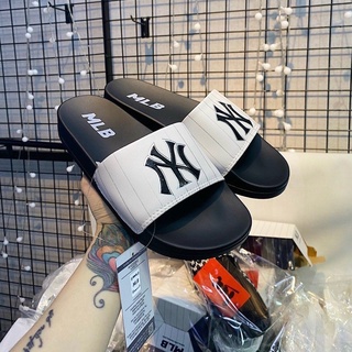 Dép lơ mlb quai ngang in chữ size 36-43 2 màu
