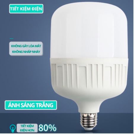 [SIÊU RẺ]Bóng đèn LED trụ 5W 10W 15W 20W 30W 40W 50W 65W siêu sáng tiết kiệm 80% điện ánh sáng TRẮNG