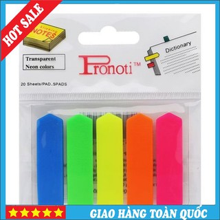 🌸🌸SALE🌸🌸 Giấy Note 5 Màu Nhựa Mũi Tên 125 Sheets - Giấy Note Ghi Chú Nhiều Màu Dùng Đánh Dấu Trang Sách